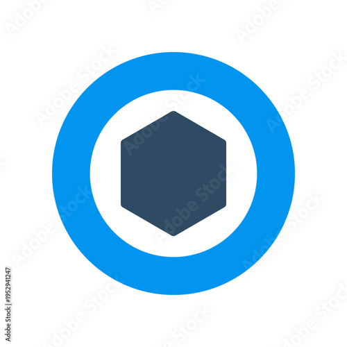 Digital Token Coin Ring Symbol