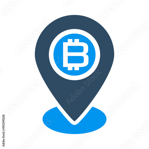 Crypto Address Pin Location Marker