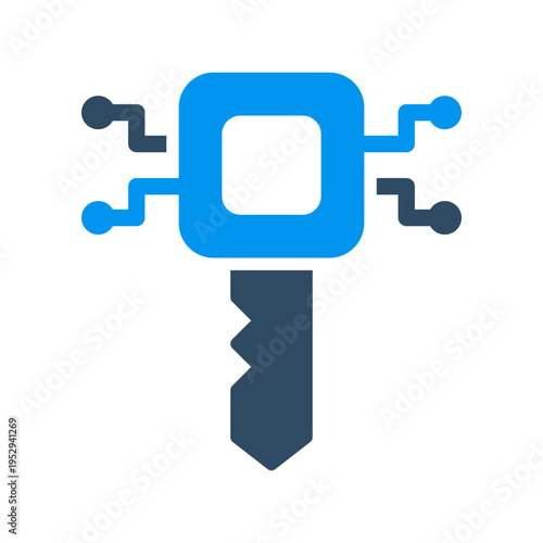 Cryptographic Key Chip Access Symbol
