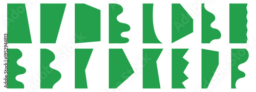 Website separator forms with flowing wave curves creates elegant website banner design.  Clean vector banner with curved divider lines for website headers and footers