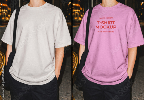 Streetwear Oversized T-Shirt Mockup