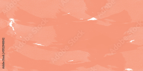 Abstract Peach Coral Background with Soft Artistic Brush Strokes and Texture