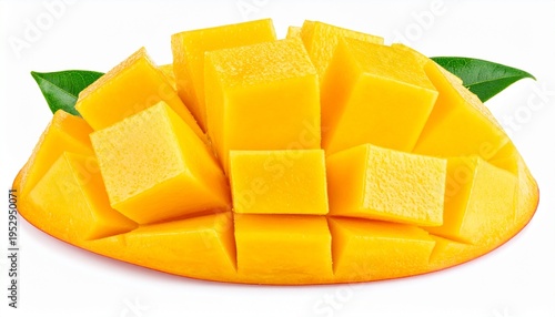 mango cut in half