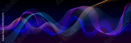 Wave abstract line for sound music soundwave and background audio neon. Pulse graphic gradient for flow digital echo and effect tech equaliser. Wave voice vibration for sound wavy shape.
