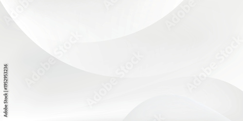 white background with abstract curve shape and swirl line decoration