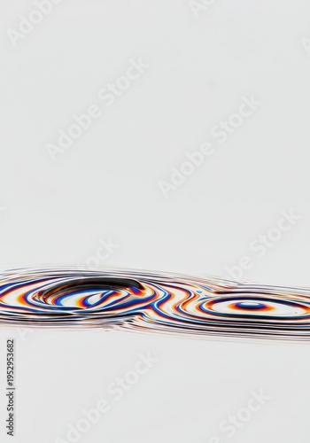 Abstract background showing extreme optical distortion applied to a smooth, featureless white surface, creating waves and ripples, surface, ethereal, bend