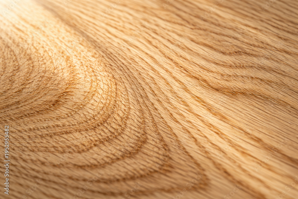 Obraz premium Close-up of beautiful wood grain texture in natural light