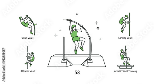 Person doing gymnastics on apparatus equipment.