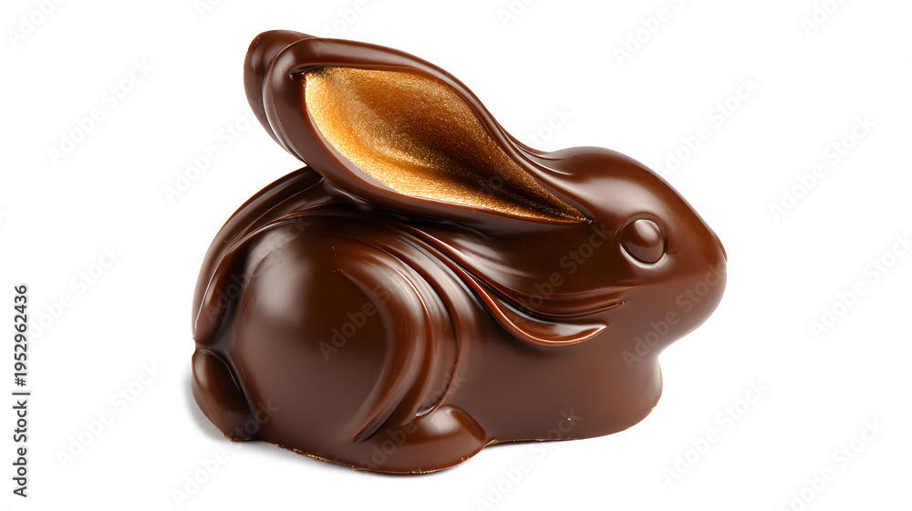 Obraz premium Chocolate Easter bunny figure