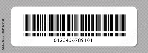 Barcode fake with different thick and thin lines. Vertical streaks, strips with random information lines. Abstract geometric texture background for retail, supermarket