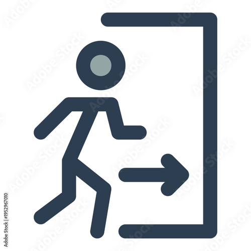 evacuation route icon