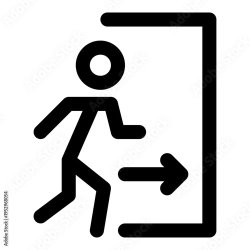 evacuation route icon