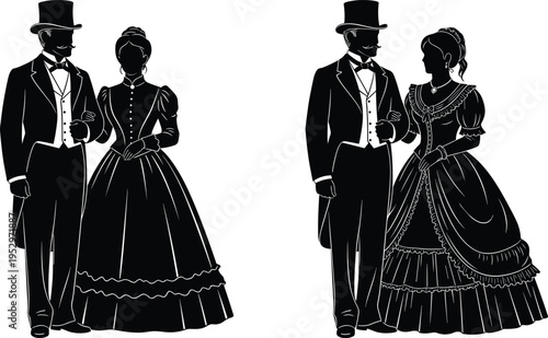 Collection of male head profiles with various haircuts and beard styles including military cap cad drawing flat vector illustration flavector.