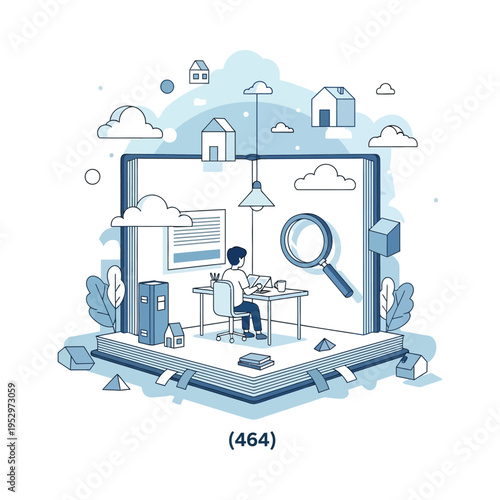 Remote worker searching for real estate opportunities on a digital platform.