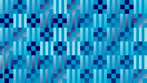 Abstract Blue Geometric Pattern Background