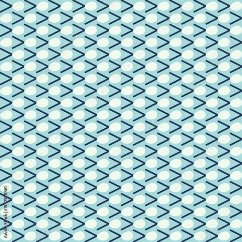 Seamless Retro Arrow Pattern with Circles