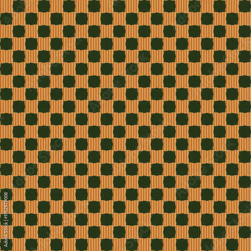 Brown and Green Checkerboard Pattern Background