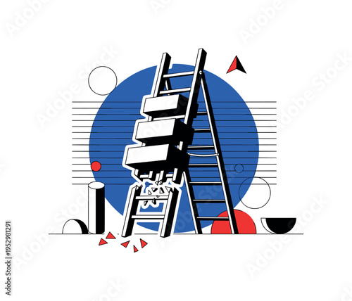 A retro-style black-and-white bat silhouette merged with a large flat black circle, delicate white orbit-like lines crossing the wings to symbolize nocturnal