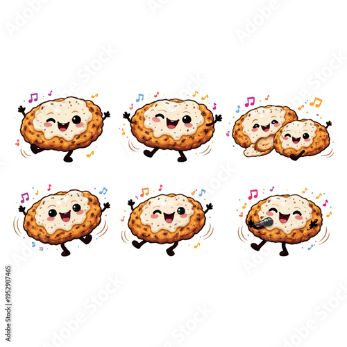 Fried Chicken Steak with White Sauce Cartoon Vector  Crispy Fried Chicken Cutlet with Creamy Sauce Vector Crispy Chicken Cutlet with Gravy Sauce 