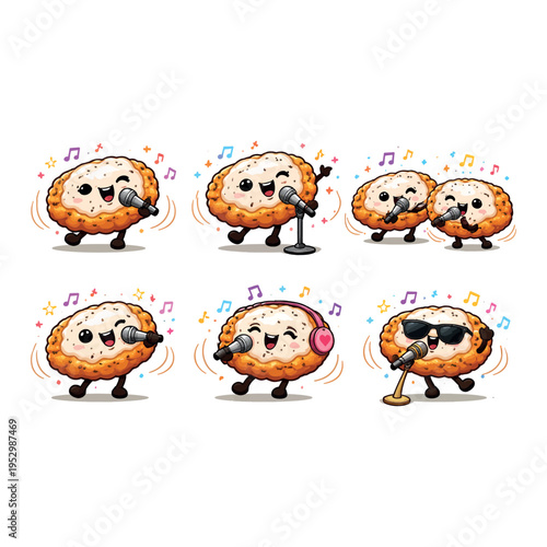 Fried Chicken Steak with White Sauce Cartoon Vector  Crispy Fried Chicken Cutlet with Creamy Sauce Vector Crispy Chicken Cutlet with Gravy Sauce 