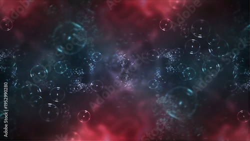 Sci-Fi Digital Background With Glowing Global Map and Connections