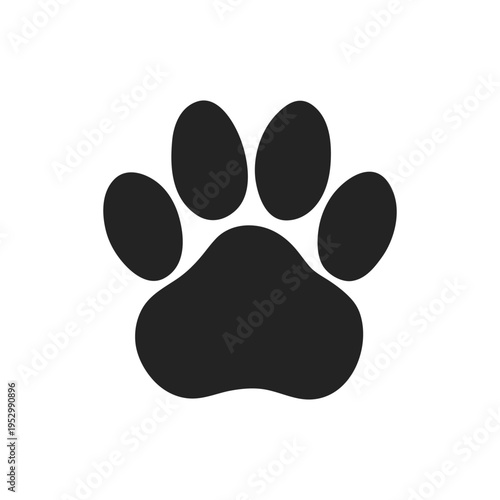 Minimalist Canine Paw Branding Logo