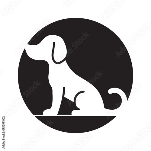 Cute Canine Footprint Identity Logo