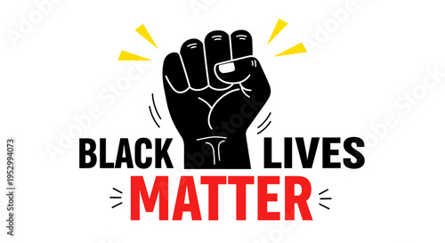 A powerful fist symbolizing strength and unity, featuring a bold, modern design to promote social justice