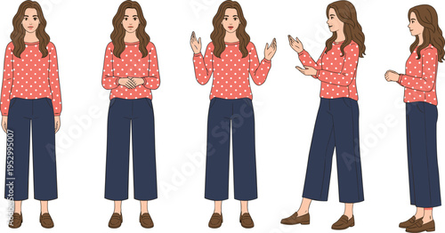 Set of diverse happy people expressing positivity with thumbs up heart hands and celebration gestures isolated on white