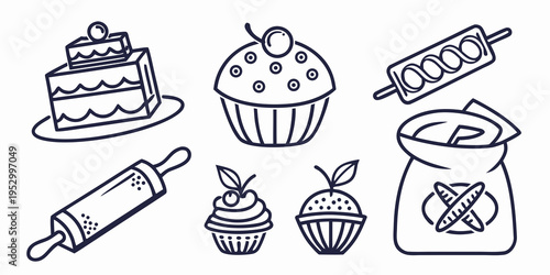 Bakery and desserts cake cupcake pastry