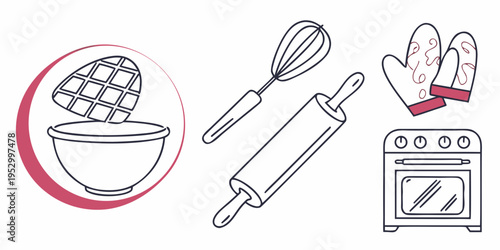 Baking tools and equipment for cooking and baking oven