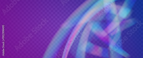 Iridescent Prism Background. Rainbow Light Leak Effect.  Glass Overlay With Sun Glare, Neon Streaks, And Subtle Gradient Shimmer. Iridescent Crystal Prism Background With Light.