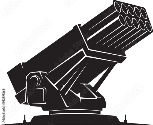 Rocket Launcher Silhouette Vector