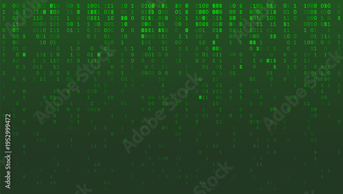 The Descending Matrix - Vertical Binary Stream with Minimalist Negative Space