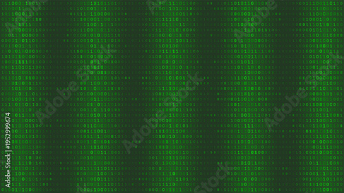 Pentagonal Data Arrays - Five Columns of Structured Binary Logic in Grayscale