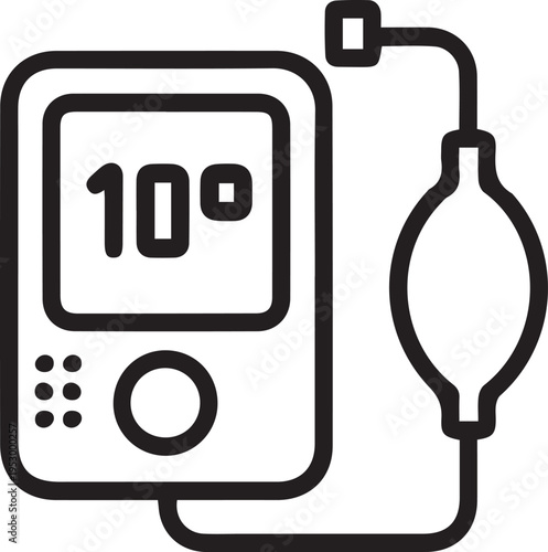 Minimalist blood pressure monitor