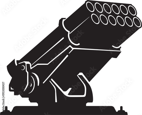 Rocket Launcher Silhouette Vector