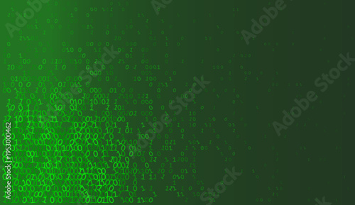 Lateral Data Drift - Binary Gradient and Floating Digital Cipher