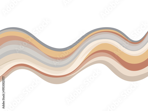 Wavy Stripes Pattern with Soft Colours.