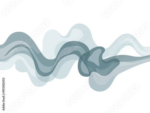 Blue Smoke Wave Abstract Motion Design.