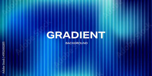 Ripple glass gradient background with vertical translucent stripes in blue and cyan tones. Glossy blurred texture with refraction effect, luminous glow, and cool futuristic depth.