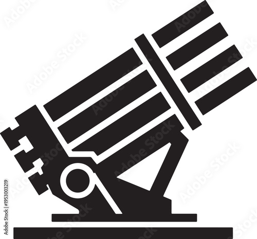 Rocket Launcher Silhouette Vector