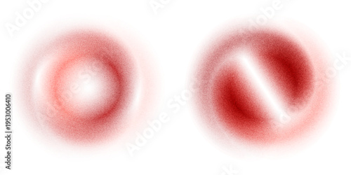 Red orange pink coral peach white abstract background. Noise grain mesh spray. Color gradient. Spot blot oval circle. Fluid water explosion splash. Design.