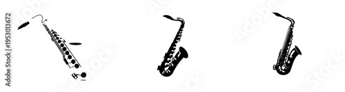 The golden saxophone, a timeless instrument of music and melody.