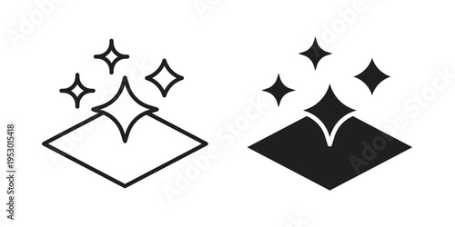 Clean floor surface icon set concept vector graphics for web UI