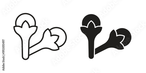 Cloves icon set concept vector graphics for web UI