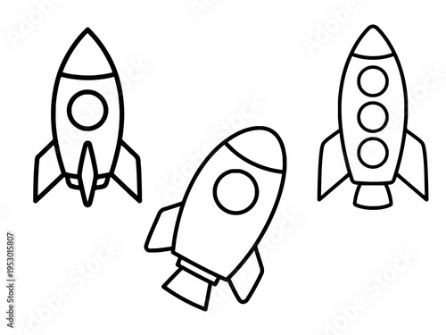 Rocket Coloring Page