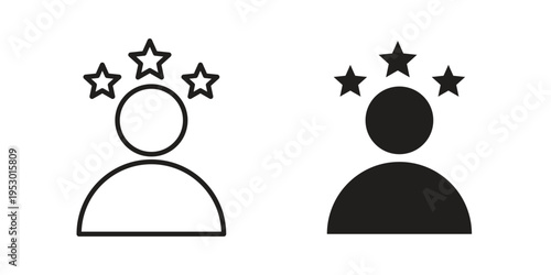 Customer experience icon set concept vector graphics for web UI