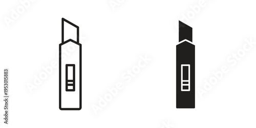 Cutter icon set concept vector graphics for web UI