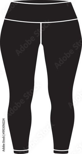 High Waist Yoga Leggings Activewear Silhouettes